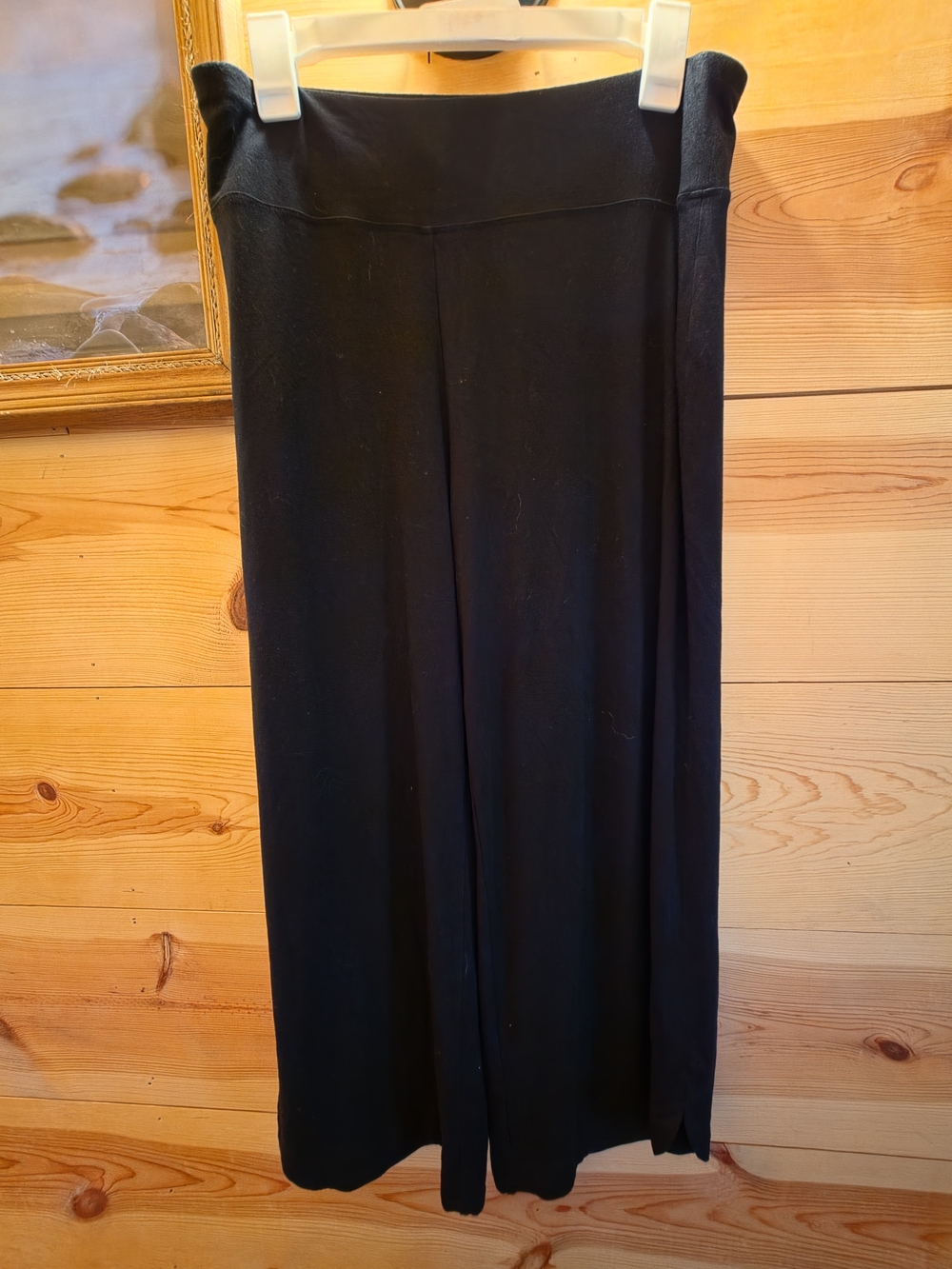 Women's Nic & Zoe Black Wide-Leg Lounge Pants